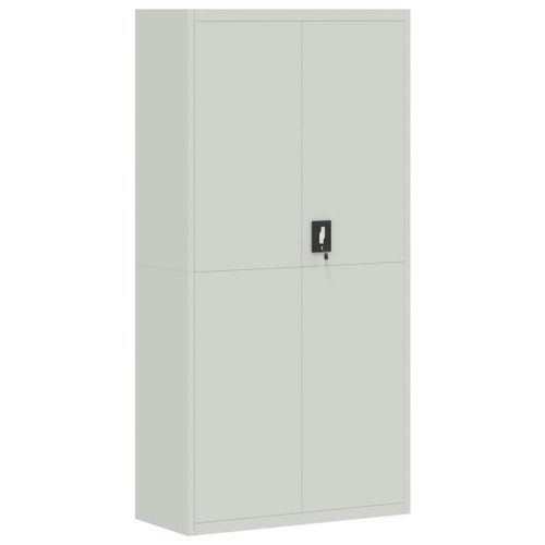Vidaxl Classeur Gris Clair 90x40x220 Cm Acier