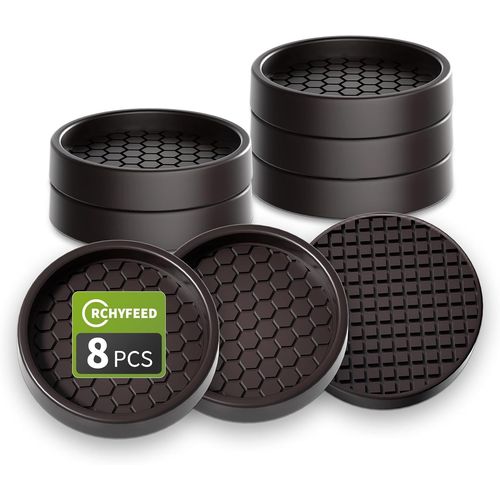 Antiderapant Patin, 8 Pcs Protection Pied De Chaise, 5 Cm Tampon Caoutchouc, Patins De Meubles, Patin Caoutchouc Pour La Fixation En Place Des Mobiliers, Les Sols En Bois Et Meuble[Jia5283391]