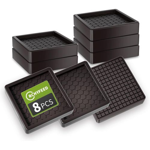 Antiderapant Patin, 8 Pcs Protection Pied De Chaise, 5 Cm Tampon Caoutchouc, Patins De Meubles, Patin Caoutchouc Pour La Fixation En Place Des Mobiliers, Les Sols En Bois Et Meuble[Jia5283397]