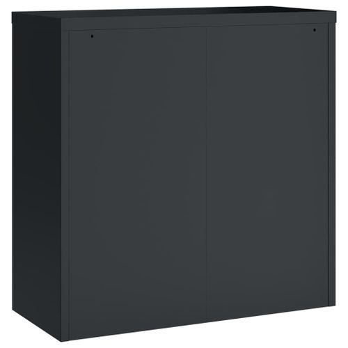 Vidaxl Classeur Anthracite 90x40x90 Cm Acier