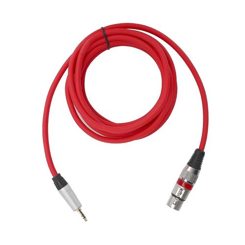 Câble adaptateur 3,5 mm mâle vers XLR femelle 3 m o Cordon de câble pour accessoire de microphone