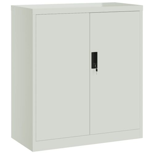 Vidaxl Classeur Gris Clair 79x40x90 Cm Acier
