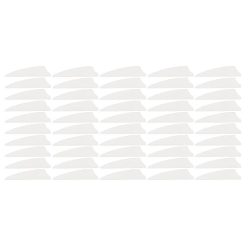 50 Pcs Plume Fletching Poids Léger Bouclier Flèche Fletches Diy Flèche Plumes Fletches Pour Extérieur Tir À L¿Arc Blanc