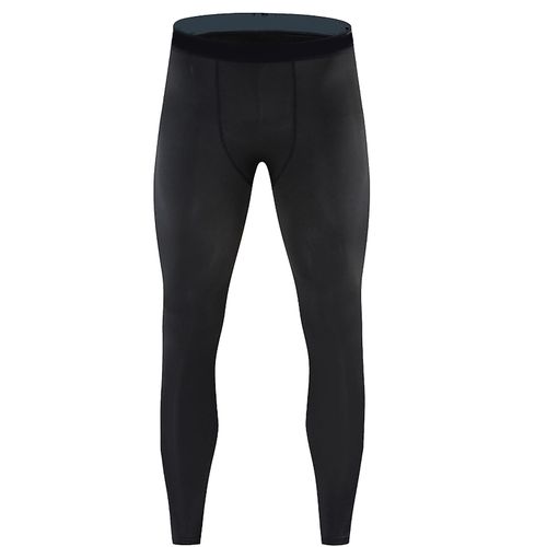 Leggings Serrés Pantalon De Compression Élastique En Polyester À Séchage Rapide Pour Hommes Pour L #39;Entraînement De Remise En Forme Noir Xxl