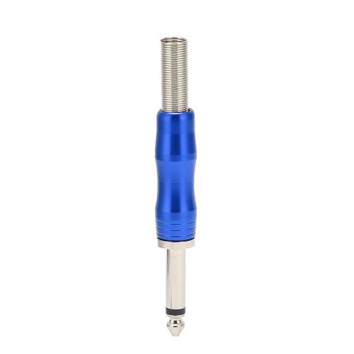 6.35mm Mono Plug Diy Soudage Guitare O Câble Jack Adaptateur Connecteur Remplacementbleu