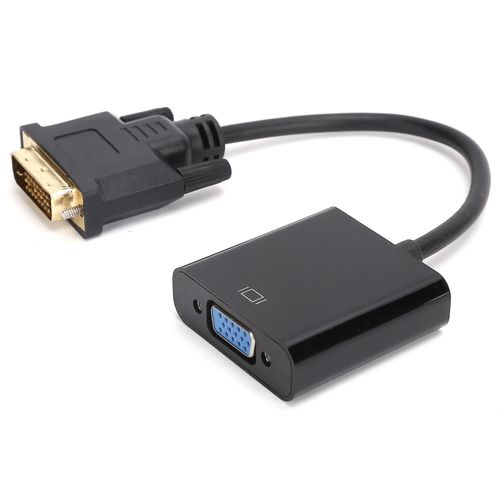 Adaptateur DVI mâle vers VGA femelle Adaptateur DVI 24+1 vers VGA pour tablette de bureau
