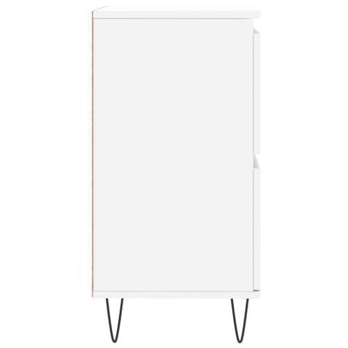 Vidaxl Buffets 3 Pcs Blanc Bois D'ingénierie