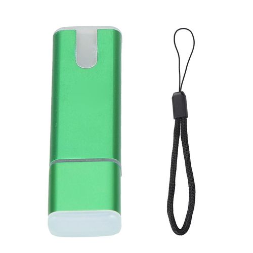 Clé USB Portable Disque U Vert Grand Bâton de Stockage avec LED Lumière Anti-Perte Lanyard pour ordinateur portable (2 Go)