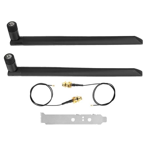 Câble 2Pcs IPEX4 vers SMA pour Extension Bluetooth WiFi M.2 avec antenne 2Pcs 8DB