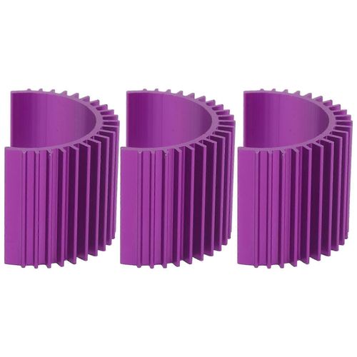 3pcs Aluminum Alloy Motor Heat Sink RC Car Upgrade Accessory Parts Fit for WLtoys 124019Purple