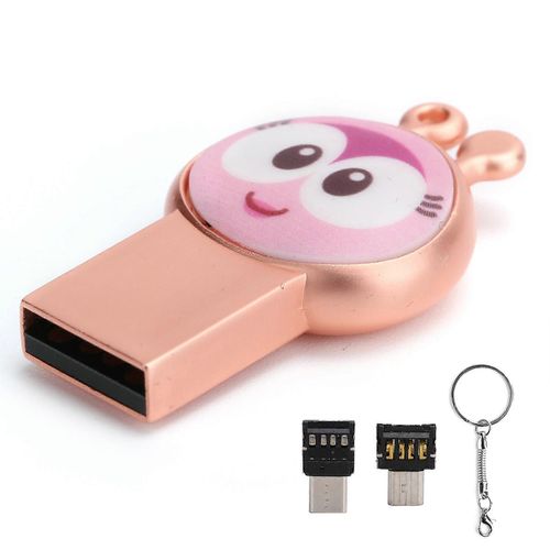 Haute Vitesse USB2.0 U Disque Dessin Animé Motif Étanche Téléphone Ordinateur Lecteur FlashRose 4GB