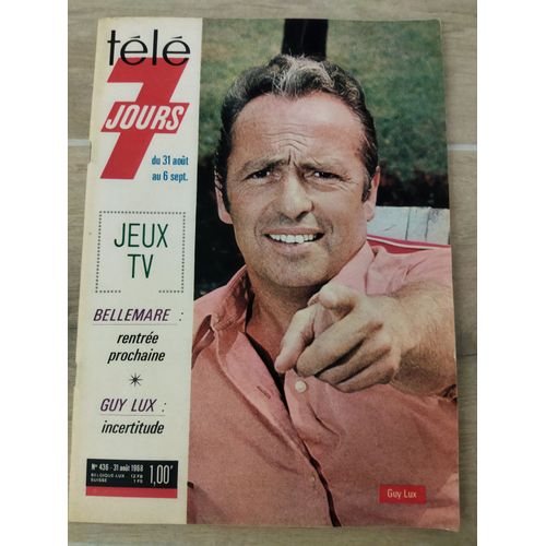 Télé 7 Jours 436 Mylène Demongeot Claude-Jean Bonnardot Marina Grey Monette Le Boucher Au Théâtre Ce Soir
