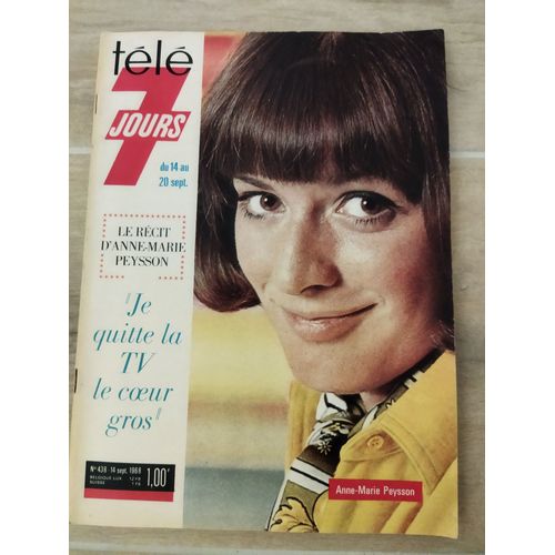 Télé 7 Jours 438 Speakerines Delphine Desyeux Danielle Volle Hubert Deschamps