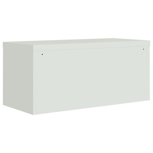 Vidaxl Classeur Gris Clair 90x40x145 Cm Acier