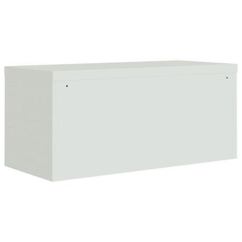 Vidaxl Classeur Gris Clair 90x40x40 Cm Acier