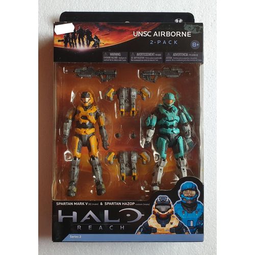 Halo Reach - Action Figure Unsc Airborne Spartan Mark V & Hazop - Série 2
