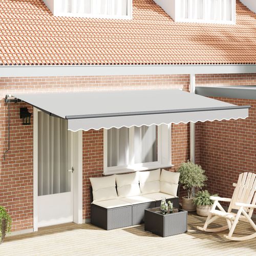 Vidaxl Store Électrique Rétractable 4x2 Cm En Métal