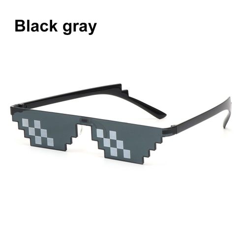 Lunettes De Soleil À Mosaïque De Pixels Pour Enfants Et Adultes, Accessoires De Fête D'anniversaire, Jouets, Robot Cosplay, À La Mode