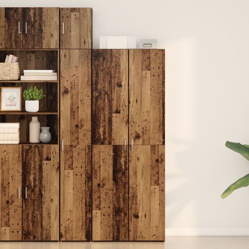 Vidaxl Buffet Bois Ancien 70x42.5x185 Cm Bois D'ingénierie