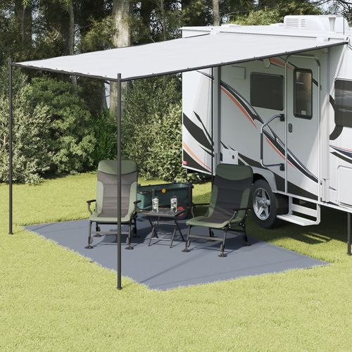 Vidaxl Accessoire De Tente Bleu-Gris Polyester 250 X 400 Cm