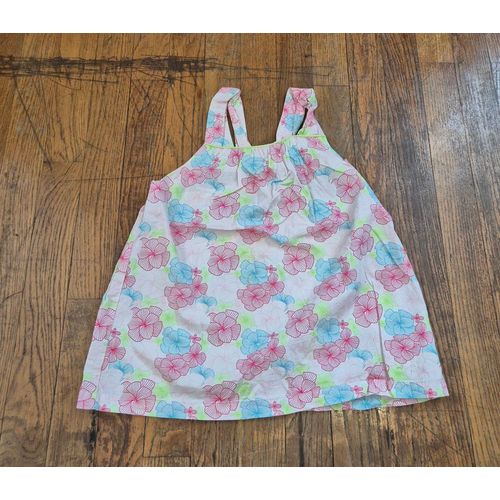 Top Fille À Bretelle Blanc Imprimé Floral Sergent Major Taille 11 Ans