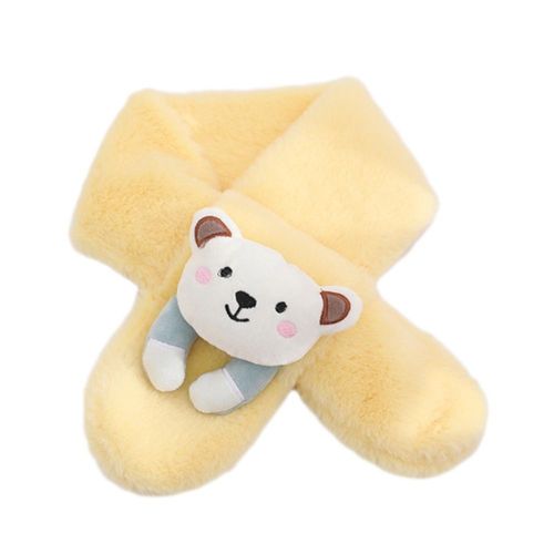 Écharpe En Peluche En Fausse Fourrure De Lapin, Pour Bébé, Garçons Et Filles De 2 À 8 Ans, Accessoires De Vêtements, Automne Et Hiver