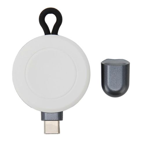 Usb C Montre Intelligente Chargeur Sans Fil Charge Rapide Portable Magnétique Aspiration Sécurité Chargeur Pour Ios Blanc Grisâtre