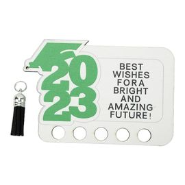 2023 Cadeau De Graduation Porte-Monnaie Unique En Bois Carte De Voeux De Graduation Cadeau En Espèces Pour Décoration De Table Vert