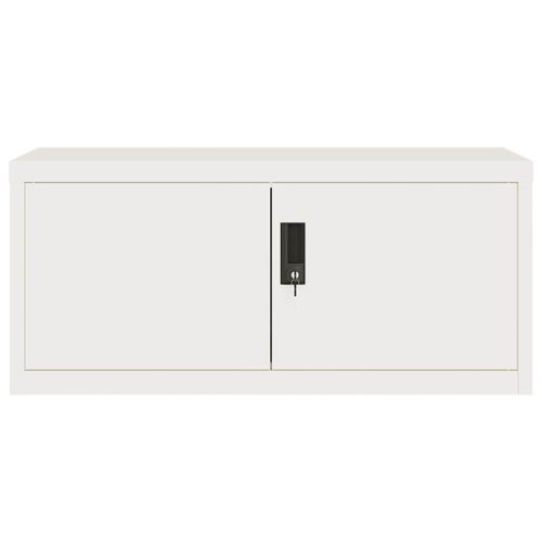 Vidaxl Classeur Blanc 90x40x40 Cm Acier