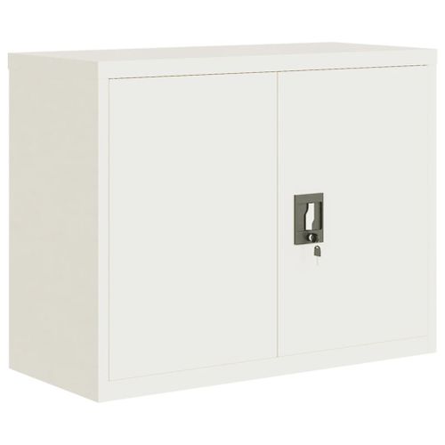 Vidaxl Classeur Blanc 90x40x110 Cm Acier