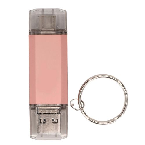 Clé USB avec porte-clés Métal U Disque Étanche Haute Vitesse 3.0 Type C Micro USB 3 en 1 16 Go