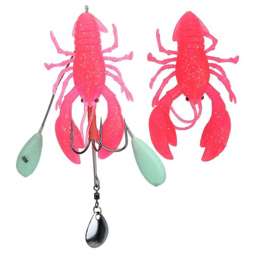 Simulation Artificielle Grande Écrevisse Langouste Leurre Appât Pêche À La Traîne En Haute Mer Tacklepink
