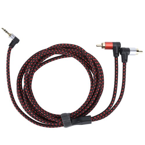 Prise mâle 90 ° 3,5 mm vers câble RCA mâle o câble ABS câble de microphone stéréo ABS pour haut-parleur DVD3m