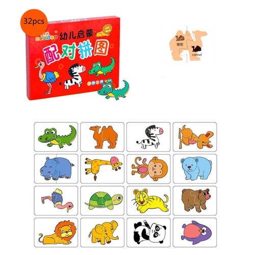 Jouets De Puzzle Montessori Pour Enfants, Animaux, Camion De Fruits, Carte Graphique, Jeux D'association, Entraînement Nitif, 1 An, 2 Ans, 3 Ans