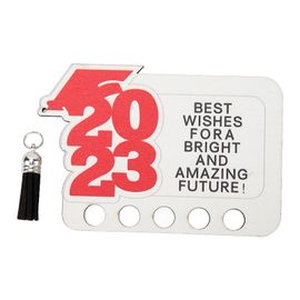 2023 Cadeau De Graduation Porte-Monnaie Unique En Bois Graduation Carte De Voeux Cadeau En Espèces Pour Décoration De Table Rouge
