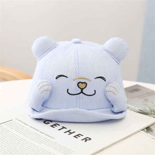 Casquette De Baseball Avec Oreilles De Chat Pour Bébé, Chapeaux De Soleil Respirants Pour Nouveau-Né, Coton Doux Pour Enfants, Casquette À Visière Pour Garçon Et Fille, Chapeau De Dessin Animé Mignon,