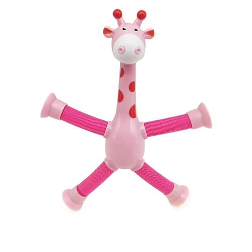 Jouet De Girafe À Ventouse Télescopique Shoous Avec Lumière, Jouet Fidget De Printemps Fantaisie, Tube Commandé, Instituts Soulignés, Enfant, Nouveau