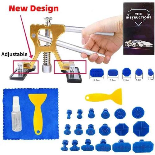 Extracteur De Bosses De Voiture,Ventouse De Carrosserie Automobile,Kit D'outils De Réparation Sans Peinture,Kits D'outils De Débosselage Automobile - Type Puller With 23 Tabs