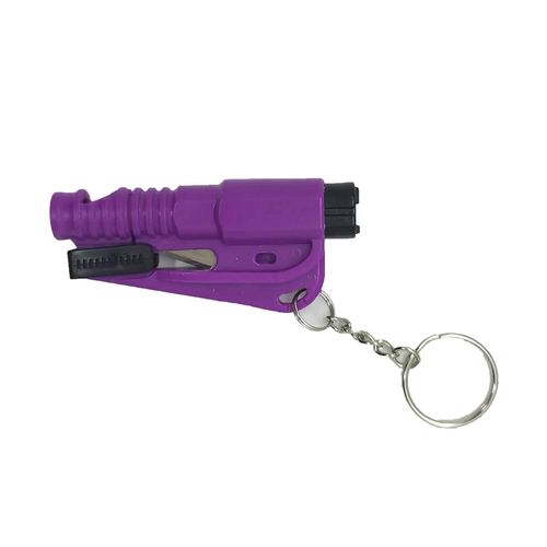 Marteau de sécurité outil d'évacuation de voiture 3 en 1,brise-vitre,coupe-ceinture de sécurité,marteau d'urgence Compact,outil d'évacuation pour accessoires de voiture - Type Purple