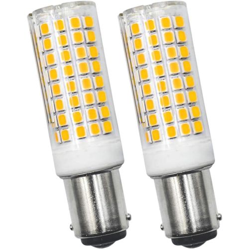 Lot De 2 Ampoules Led B15d À Intensité Variable - Pas De Scintillement - 6 W - Équivalent Aux Ampoules Halogènes De 60 W - Blanc Chaud 3000 K - 560 Lm - Angle D'éclairage 360 ° Ca [Den5285431]