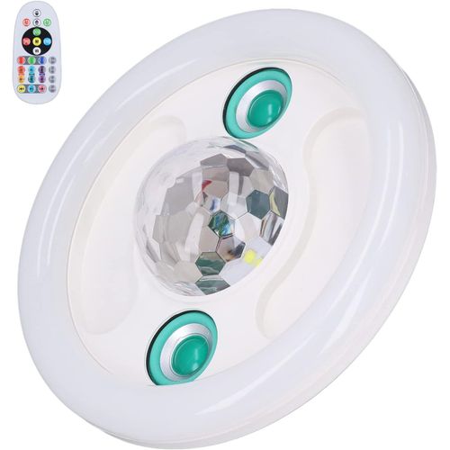 Lampe Musicale Led Avec Double Haut-Parleur Sans Fil 36 W E27 Rvb Lampe Musicale À Couleur Changeante Avec Télécommande 86-265 V Plafonniers Éclairage Spécial[Den5286819]