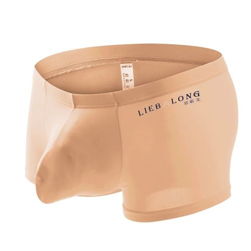 Long Renflement U Poche Sexi Sous-Vêtements Sexy Caleçons Elephone Nez Boxeurs Hommes Doux Confort U Convexe Lisse Shorts Glace Soie