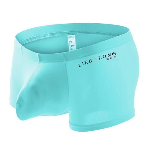 Long Renflement U Poche Sexi Sous-Vêtements Sexy Caleçons Elephone Nez Boxeurs Hommes Doux Confort U Convexe Lisse Shorts Glace Soie