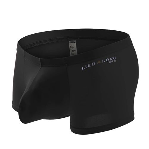 Long Renflement U Poche Sexi Sous-Vêtements Sexy Caleçons Elephone Nez Boxeurs Hommes Doux Confort U Convexe Lisse Shorts Glace Soie