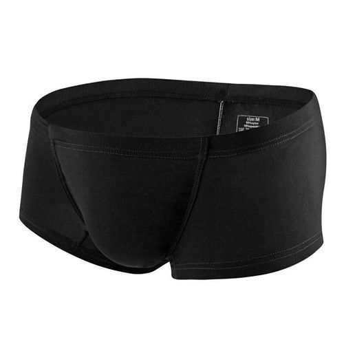 Caleçon Sexy En Soie Glacée Pour Homme,Sous-Vêtement Respirant,Taille Basse,U Convexe,Avec Poche