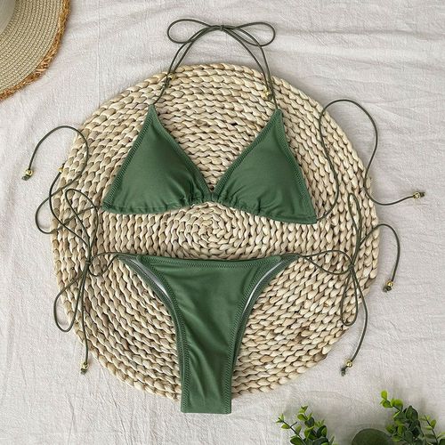 Maillot De Bain Femmes Micro Bikini Sexy Maillot De Bain Maillot De Bain Pour Femme Solide Mini Bikini Ensemble Brésilien Biquini Maillots De Bain Maillots De Bain