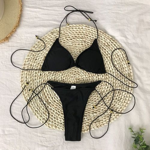 Maillot De Bain Femmes Micro Bikini Sexy Maillot De Bain Maillot De Bain Pour Femme Solide Mini Bikini Ensemble Brésilien Biquini Maillots De Bain Maillots De Bain