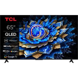TCL 65T69C 65" (165 cm) QLED, Direct LED TV, 4K HDR TV, Smart Google TV (Dolby Vision & Atmos, Game Master, Motion Clarity, Compatible Google Assistant & Alexa)