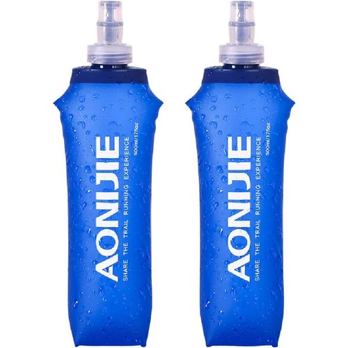 Shiba-Gourde Souple Flasque Running Gourde Sport Pliable Poche Hydratation Flacon Bouteille D'eau Pour Randonnée Marathon (500ml -[3