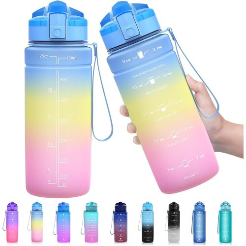 Shiba-Gourde Sport, Bouteille Eau Plastique Réutilisable Sans Bpa, 500ml/700ml/1000ml, Anti Fuite Gourde Pour Enfant & Adulte, Con[3